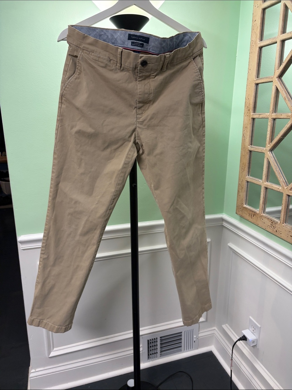 Tommy Hilfiger Slim Fit Tan Chino Pants